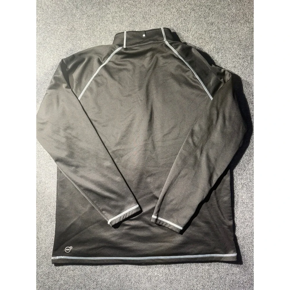 Puma Track Jacket Mens L Black Good Full Zip Contrast Stitch 579320-01